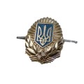 192  KOKARDA CZAPKI MILICJA UKRAINA SREBRNA.jpg