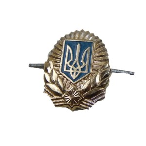 KOKARDA CZAPKI MILICJA UKRAINA SREBRNA