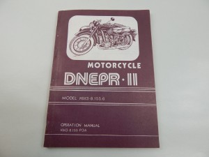 KSIĄŻKA DNIEPR MT-11  INSTRUKCJA OBSŁUGI JĘZ. ANGIELSKI